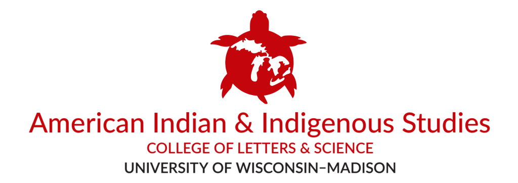 Logo for American Indian & Indigenous Studies with a red turtle